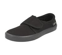 Clarks Hopper Go, Zapatos de Vestir par Uniforme para Unisex niños, Cuero Negro, 32 EU