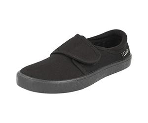 Clarks Hopper Run, Zapatos de vestir par uniforme Unisex niños, Negro (Cuero Negro), 39 EU