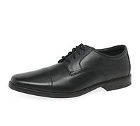 Clarks Howard Cap, Oxford Hombre, Black Leather, 46 EU