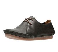 Clarks Janey Mae - Zapatos con Cordones de Cuero Mujer, Color Negro, Talla 36