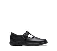 Clarks Jazzy Tap K, Zapatos Tipo Ballet, Piel Negra, 35 EU