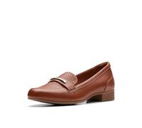 Clarks Juliet Aster, Mocasín Mujer, Piel de Canela, 42 EU