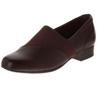 Clarks Juliet Gem, Mocasín Mujer, Cuero Rojo Borgoña, 38 EU