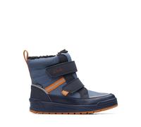 Clarks Jumper Jump K, Botas de Nieve, Blue Combi, 27 EU