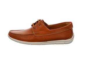 Clarks Karlock Step - Náuticos para hombre, Marrón (Tan Leather), 43