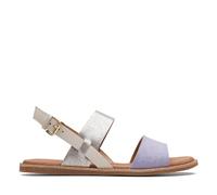 Clarks Karsea Strap, Sandalias Mujer, Lilac Combi, 39 EU