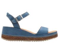Clarks Kassanda Lily, Sandalia Mujer, Blue Nubuck, 41.5 EU