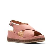 Clarks Kassanda Step - Sandalias de cuña para mujer, (Peach Nubuck), 5