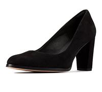 Clarks Kaylin Cara- Zapatos de tacón Cerrado para Mujer, Negro SDE, 42 EU