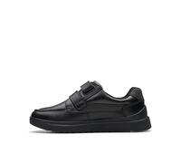 Clarks Keelan Flare K, Oxford Plano Niños, Piel Negra, 32.5
