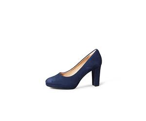 Clarks Kendra Sienna, Zapatos de Vestir par Uniforme Mujer, Ante Azul Marino, 40 EU