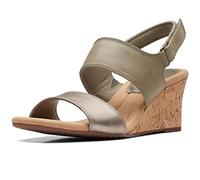 Clarks Kyarra Faye, Sandalias Mujer, Olive Leather, 39 EU