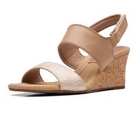Clarks Kyarra Faye, Sandalias Mujer, Warm Beige Lea, 41 EU