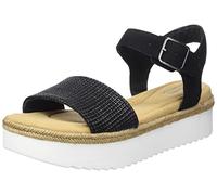 Clarks Lana Shore, Sandalia, para Mujer, Negro (Black Combi Lea), 35.5 EU
