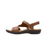 Clarks Sandalias casuales para mujer, Bronceado Cuero, 38 EU