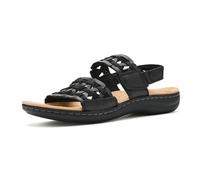 Clarks Laurieann Lily para mujer, Cuero negro, 7 Narrow