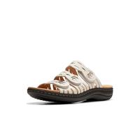 Clarks Laurieann Ruby, Sandalias Planas Mujer, Cuero Blanco Roto, 41.5 EU Ancho