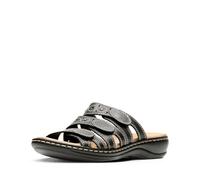 Clarks Leisa Cacti Q Mujer Negro Cuero Zapatos Sandalias Talla EU 36, Negro, 37 EU