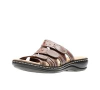 Clarks Leisa Cacti, Sandalias deslizantes Mujer, Múltiples Marrón, 38.5 EU