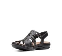 Clarks Leisa Janna, Sandalia Mujer, Piel Negra, 40 EU