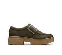 Clarks Linoso Monk - Tenis para mujer, verde oscuro, 37 EU