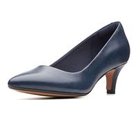 Clarks Linvale Jerica, Zapatos de Tacón para Mujer Azul Navy Leather, 39.5 EU