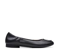 Clarks Loreleigh Ave, Zapatos Tipo Ballet Mujer, Piel Negra, 40 EU