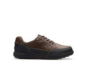 Clarks Mapstone Logtx para Hombre, Marrón Oscuro Lea, 41.5 EU