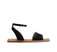 Clarks Maritime MaySandal para mujer, Negro Sde, 38 EU