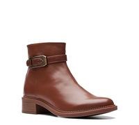 Clarks Maye Grace, Botas de Moda Mujer, Bronceado Cuero, 41.5 EU