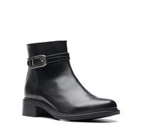 Clarks Maye Grace - Botas de moda para mujer, Cuero negro, 8.5 Wide