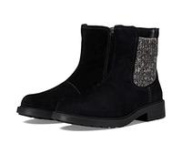 Clarks Maye Step - Botas de moda para mujer, Gamuza negra, 41.5 EU