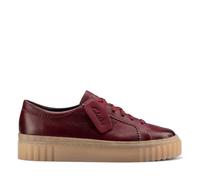 Clarks Mayhill Walk, Zapatillas Mujer, Piel Burdeos, 35.5 EU