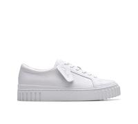 Clarks Mayhill WalkSneaker para Mujer, Piel Blanca., 38 EU