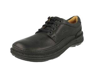 Clarks Mens Active Air Zapatos Casual Con Cordones Cuero Natur Tres