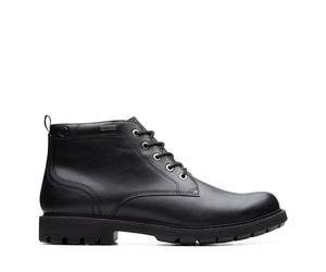 Clarks Men's Batcombemixgtx Ankle Boot, Piel negra, 44 EU