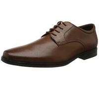 Clarks Men's Bensley Lace Oxford, Lea marrón Oscuro, 41 EU