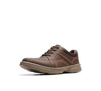 Clarks Men's Bradley Walk Oxford Shoe, Brown Tumbled Leather, 42 EU
