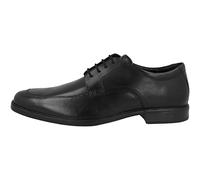 Clarks Men's Howard Apron Oxford-Schuh, Piel Negra, 43 EU