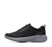 Clarks Men's Lehman Mix Oxford, Tela negra., 47 EU