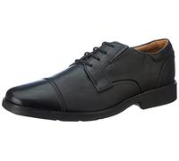 Clarks Men's Lite Cap Oxford, Piel Negra, 40 EU
