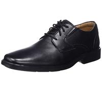 Clarks Men's Lite Low Oxford, Piel Negra, 44.5 EU