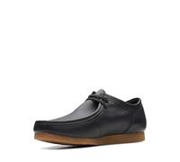 Clarks Shacre II Run, Zapatillas Hombre, Black Leather, 42 EU