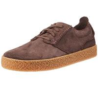 Clarks Men's Streethilllace Sneaker, Dark Brown Suede, 39.5 EU