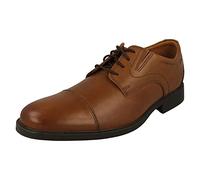 Clarks Men's Whiddon Cap Sneaker, Cuero marrón Oscuro., 41 EU