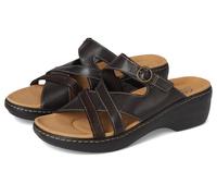 Clarks Merliah Holly, Sandalias deslizantes Mujer, marrón Oscuro, 37 EU