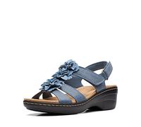 Clarks Merliah Sheryl Sandalias de tacón para mujer, Interés Azul, 38 EU