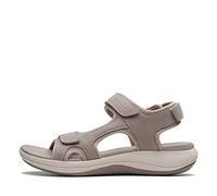 Clarks Mira BuchtFlat Sandalia para mujer, Tela de piedra, 4.5 UK Wide