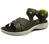 Clarks Mira Tide, Sandalia, para Mujer, Verde (Dark Olive), 36 EU
