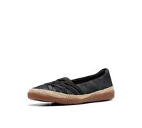 Clarks Mocasín Elaina Petal para Mujer, Gamuza Negra, 40.5 EU